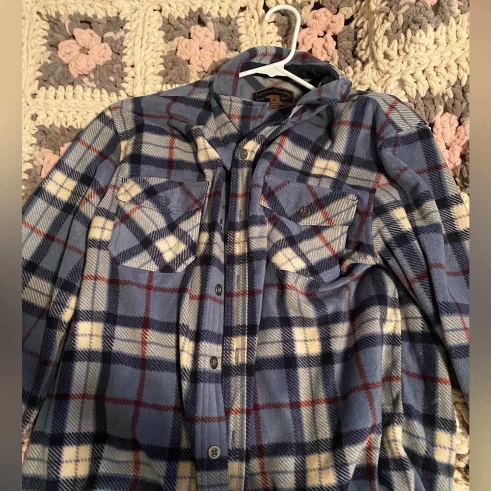 Soft blue flannel